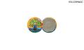 Macaron - Rond 1- 1/4" Dos Magnétique - imprimé en numérique 4 couleurs process