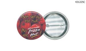 Button - Round 2- 1/4" Pin Back - Printed digitally 4 color process
