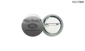 Button - Round 1-3/4" Pin Back - Printed black on white or colored stock paper